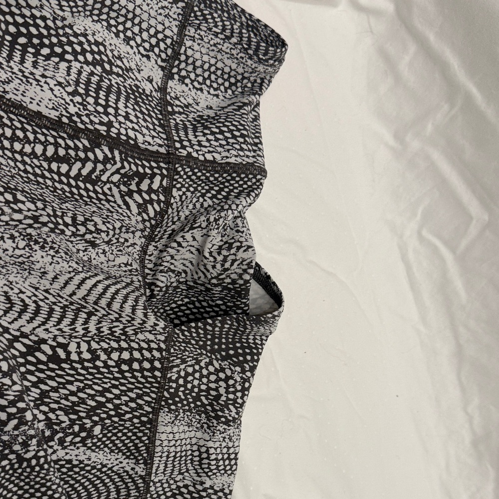 lululemon athletica Black and White Patterned Leggings